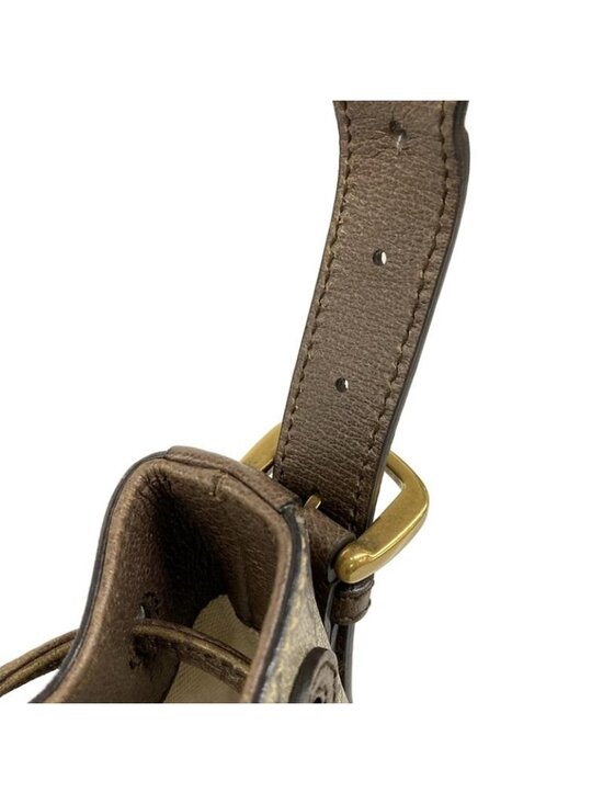 Gucci Shoulder Bag Courier Beige Ebony Dark Brown 2-Way - Picture 11 of 15